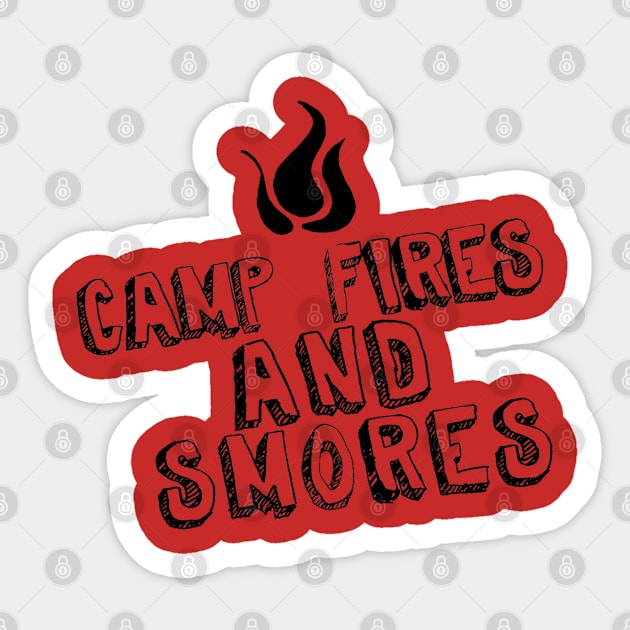 Camp Fire and Smores Fall Time Fires Sticker by Mommag9521